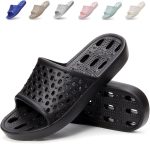 Shower Shoes Men Quick Drying Women Shower Sandals Non-Slip Comfortable House Slippers Bathroom Hotel Flip Flops Slides With Students Gym
