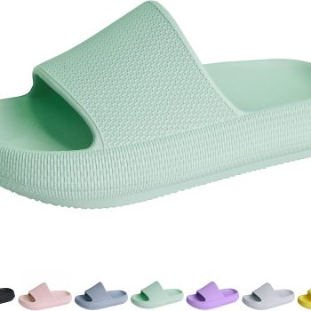 Cloud Slides for Kids丨Shower Slippers Bathroom Pool Sandals丨Boys Girls Comfy Thick Sole Slippers丨Summer Non-Slip Beach Shoes