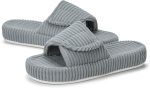 Women's Orthopedic Arch Support Slippers House Slippers for Women Adjustable Memory Foam Open Toe Indoor Bedroom Shoes Slide