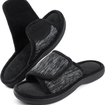 Men's Adjustable Wrap Memory Foam Slide Slipper