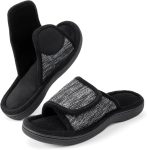Women's Adjustable Wrap Memory Foam Slide Slipper